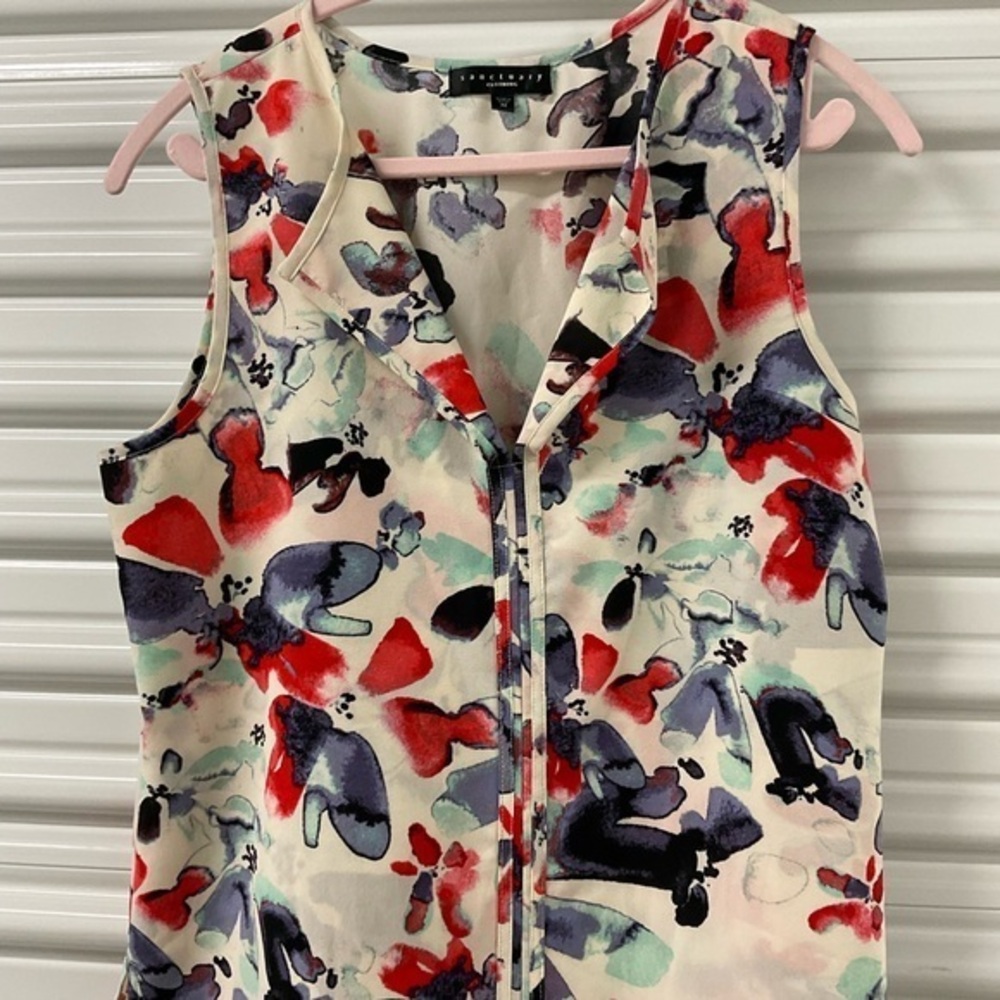 Sanctuary Floral Sleeveless Top Size M